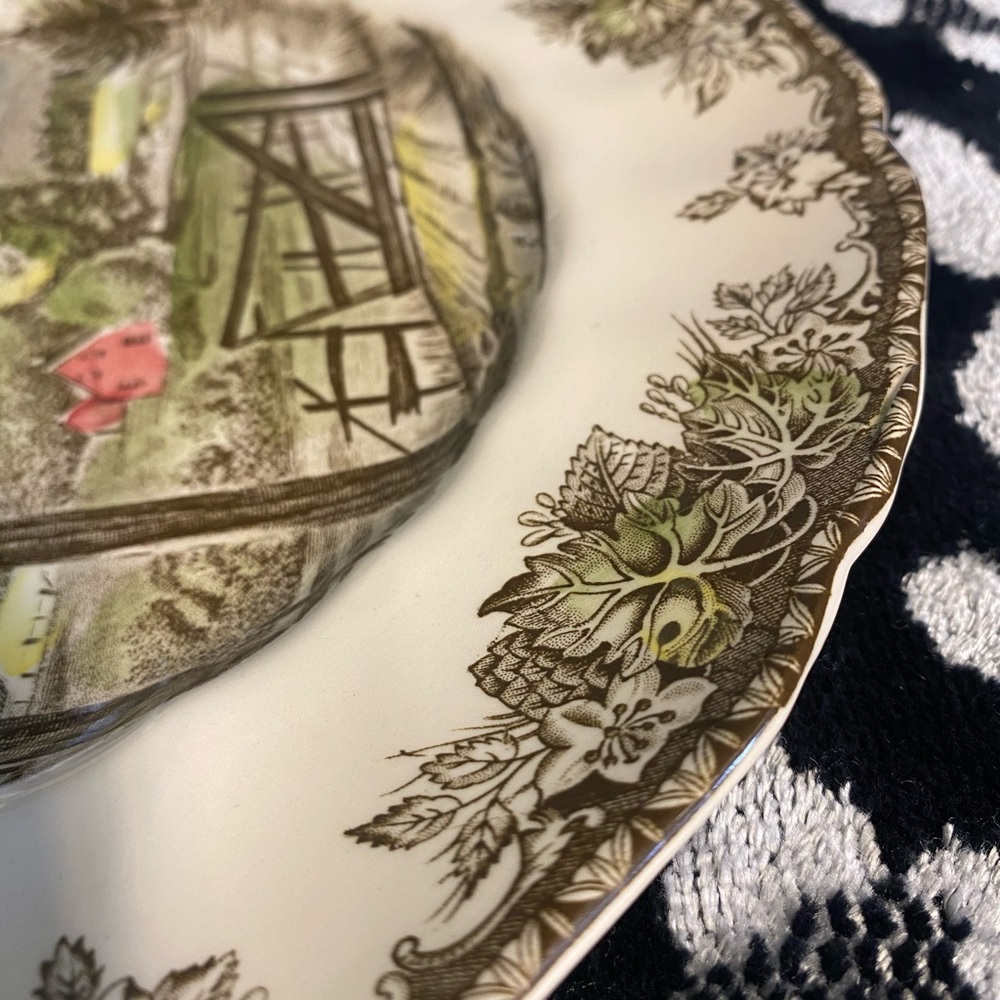 Johnson Brothers Friendly Village The Hayfield Dinner Plate Buffet Plate - Picture 2 of 4